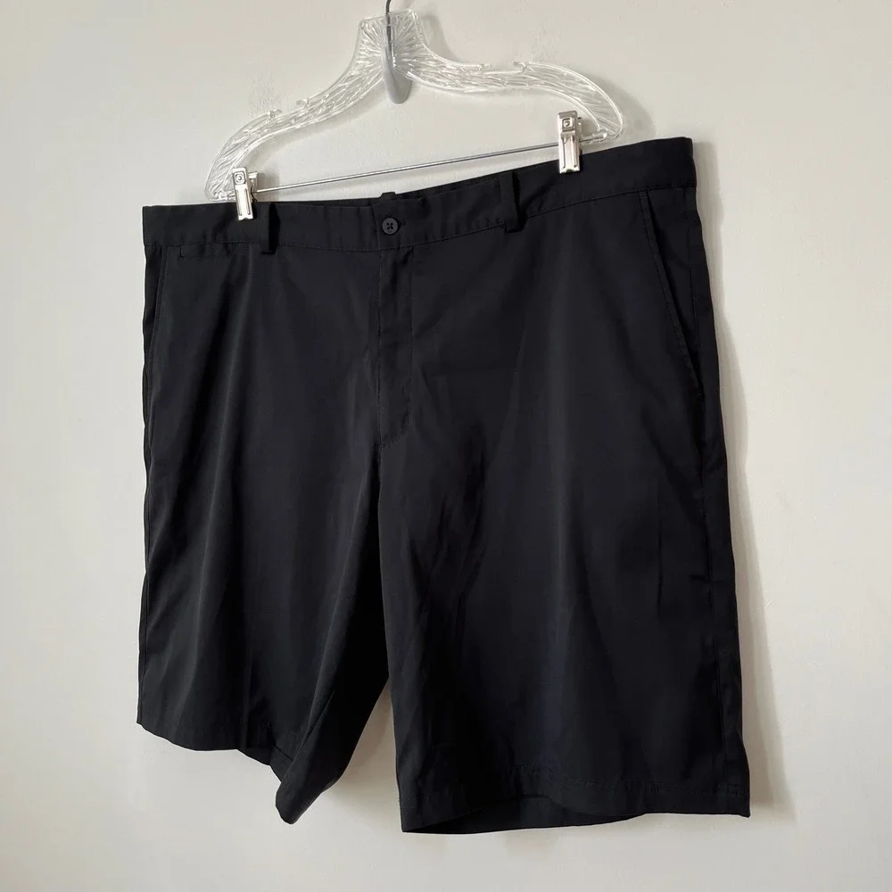 Nike Golf Dri-Fit Standard Fit Golf Shorts Mens 42 Black‎